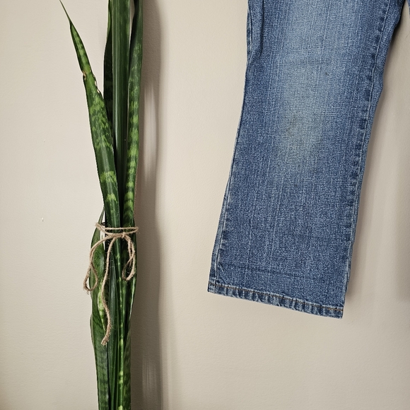 MARY K & Co | Midwash Lowrise Vintage Crop Denim Jeans - Picture 3 of 7